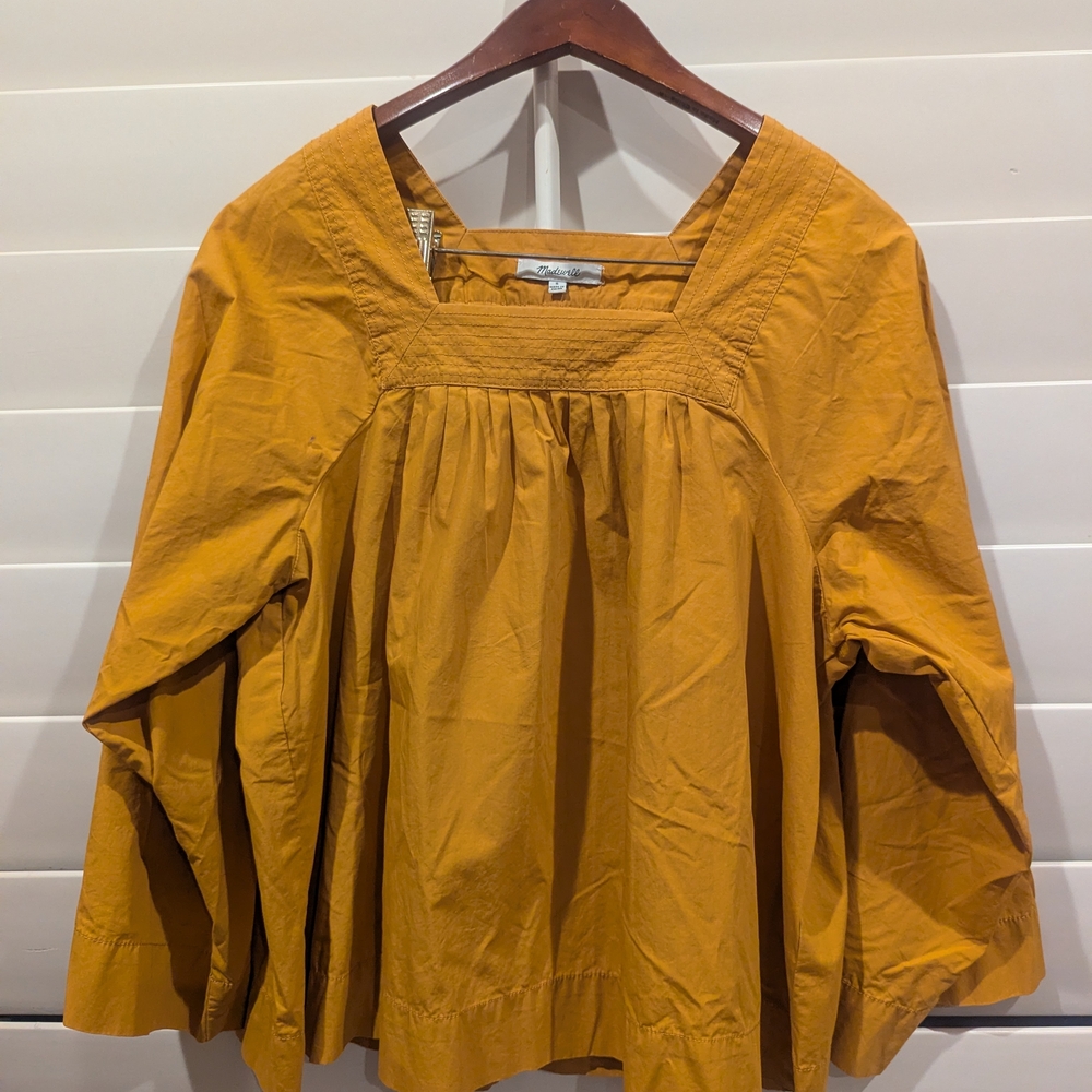 Madewell Mustard Blouse